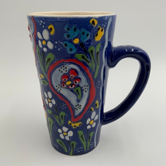 Aydin El Sanatlari Latte Mug Relief Handmade in Turkey - Picture 4 of 8